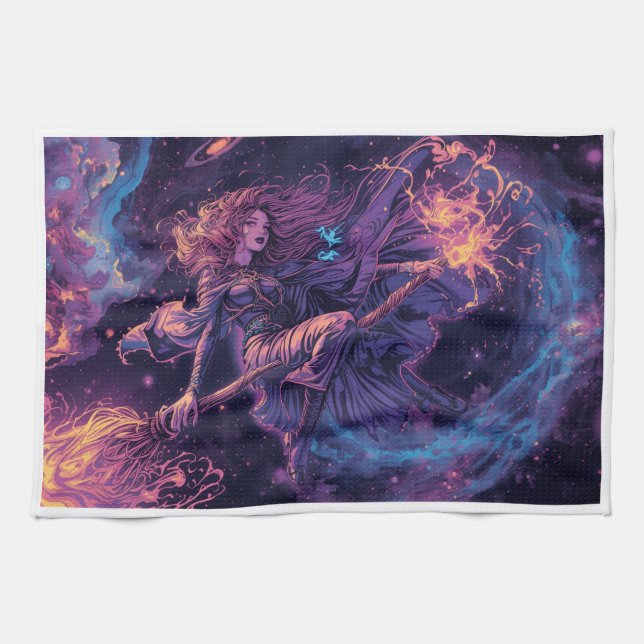 Witch tea towel kökshandduk (Horisontell)