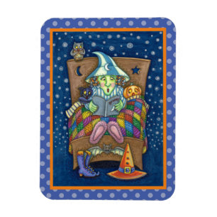 WITCH TELLY BEDTIME STORIES, HALLOWEEN MAGNET