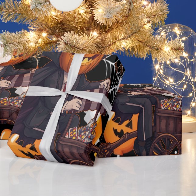 Witch Theter Halloween Wrapping Papper Presentpapper (Helgdagar)