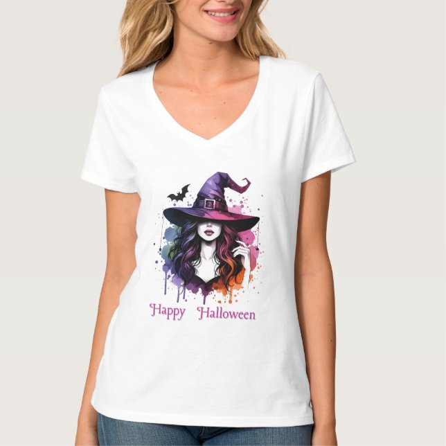 Witch-Thned-Halloween-costumes T Shirt (Framsida)