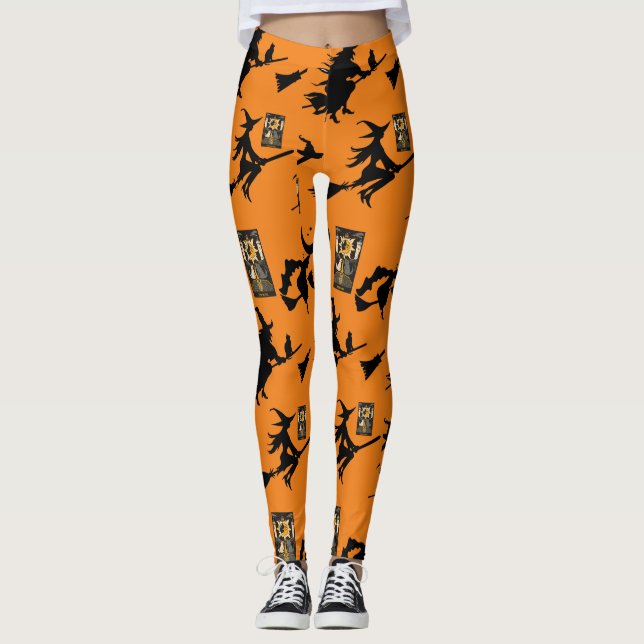 Witch-trollkarl måne-bloomstick leggings (Framsida)