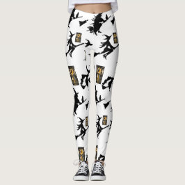 Witch-trollkarl måne-bloomstick leggings