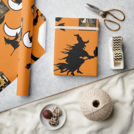 Witch-trollkarl måne-bloomstick presentpapper