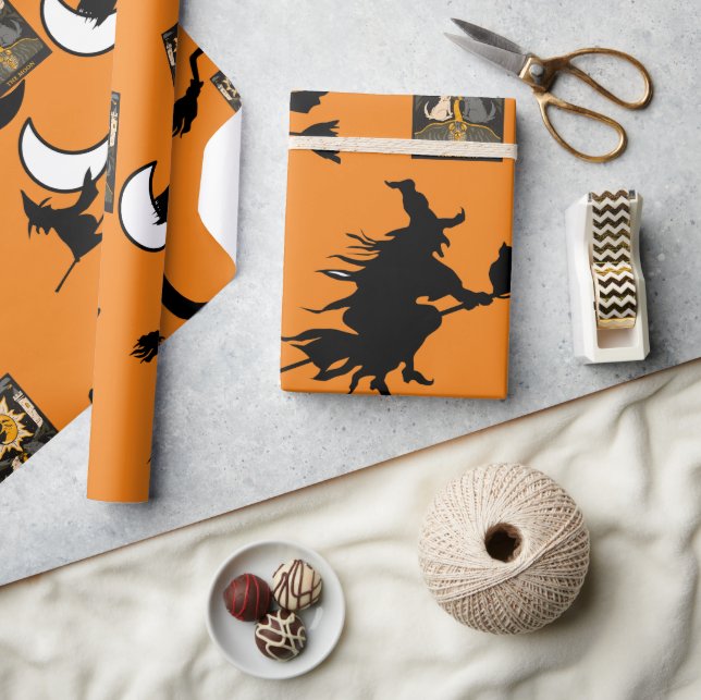 Witch-trollkarl måne-bloomstick presentpapper (Hantverk)