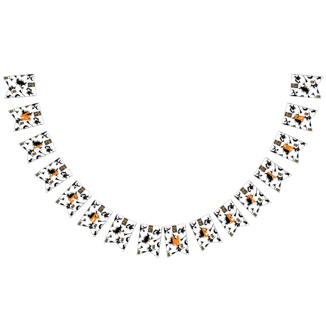 Witch-trollkarl måne-bloomstick vimplar (Alla)