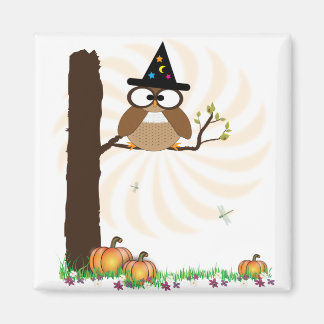 Witch Uggla Halloween Magnet