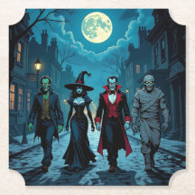 Witch, Vampire, Dracula och Mummy Halloween fest