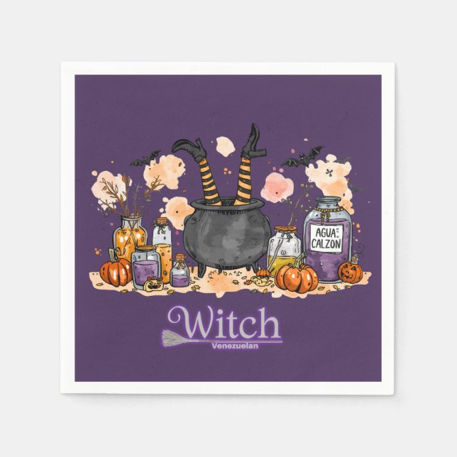 “Witch Venezolana” – Humor y Magia Latina 50 unid Pappersservett (Framsidan)
