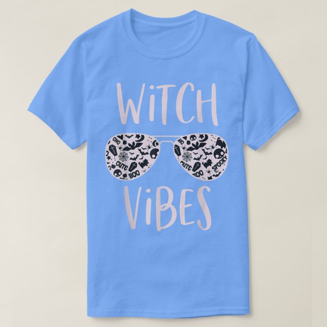 Witch Vibes Cute Funny Mystical Spooky Halloween P T Shirt (Design framsida)