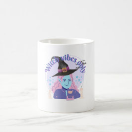 Witch Vibes Endast Aesthetic Halloween Mugg
