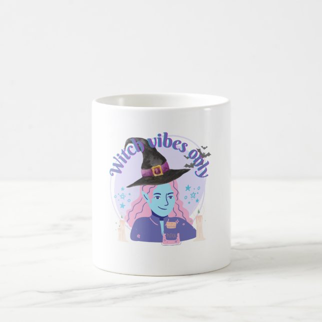 Witch Vibes Endast Aesthetic Halloween Mugg (Center)