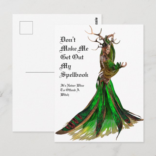 Witch Vykort (Fram/baksida)