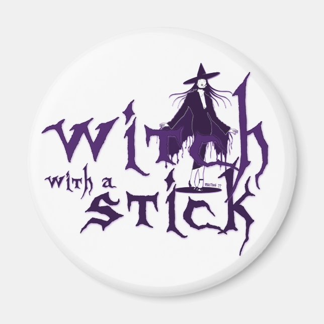 Witch w/ Stick Magnet (Framsidan)