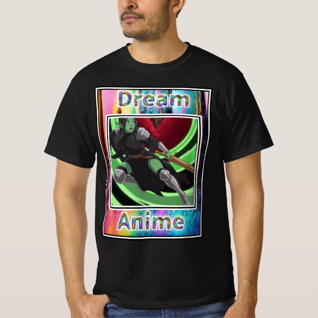Witch Warrior Dream Anime T Shirt (Framsida)