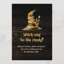 Witch Way Way to Candy Funny Halloween Quote