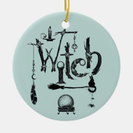 Witch Witchy Witches Julgransprydnad Keramik