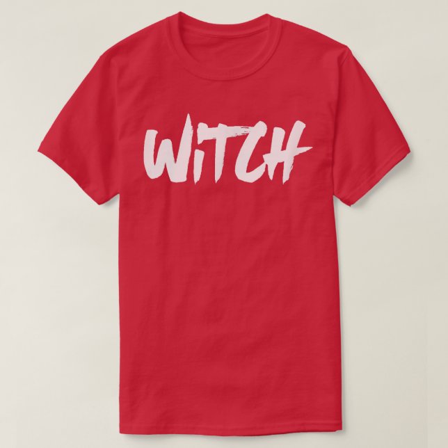Witch Word  Wiccan Religion Spellcaster  T Shirt (Design framsida)
