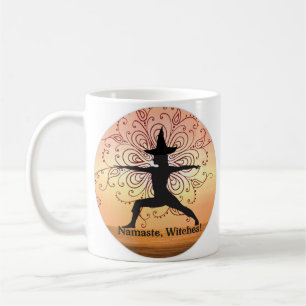 Witch Yoga Namaste roligt Halloween Coffee Tea Mug Kaffemugg