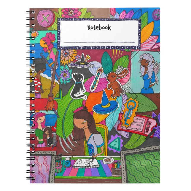 “Witchburg Bay Thought Journal” Anteckningsbok (Framsidan)