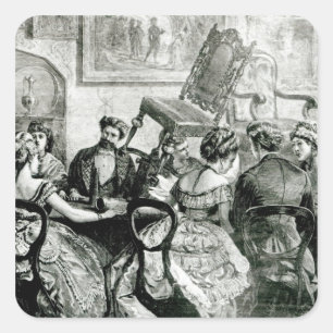 Witchcraft 1871 fyrkantigt klistermärke