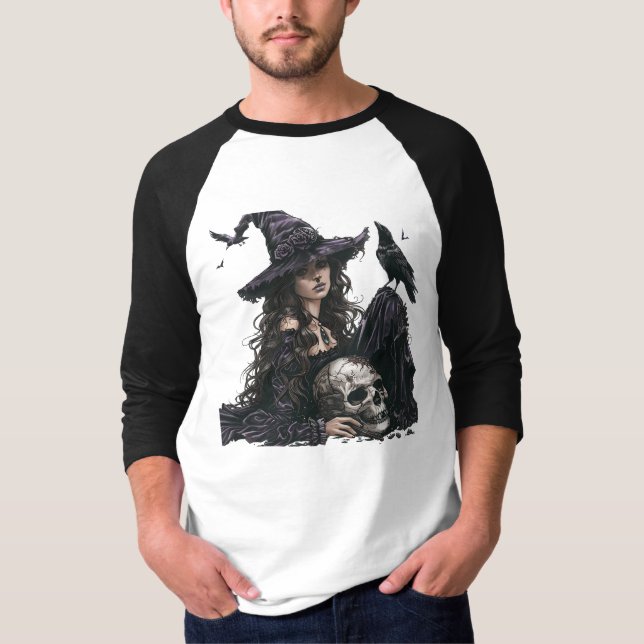 Witchcraft & Art Store-ledsens skallspöke T Shirt (Framsida)