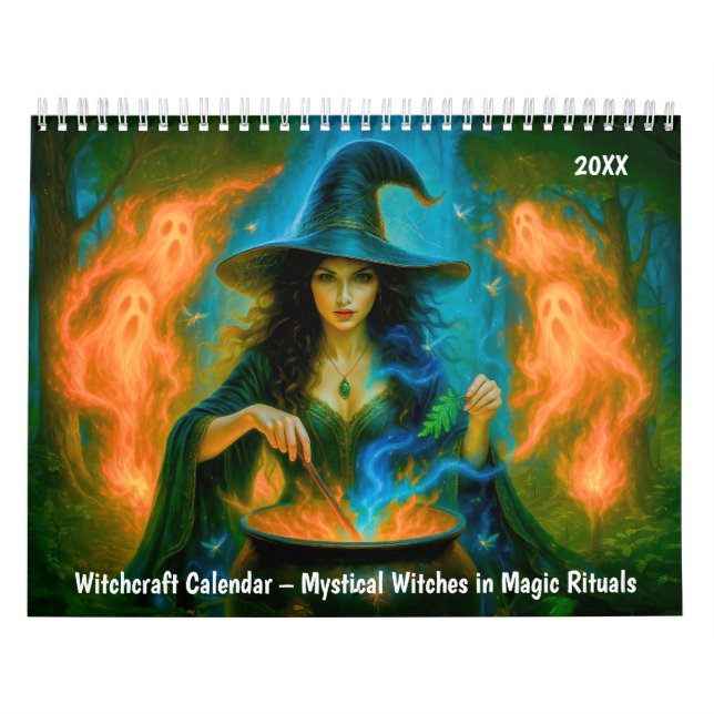 Witchcraft Calendar – Mystical Witches in Mag Kalender (Omslag)
