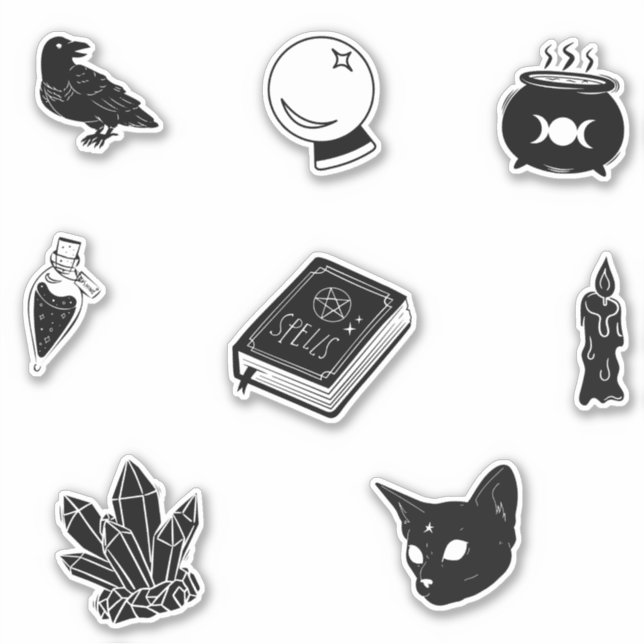 Witchcraft Mönster I Klistermärken (Framsida)