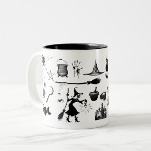 Witchcraft, Occult Knowledge Kitchen Witcher Två-Tonad Mugg