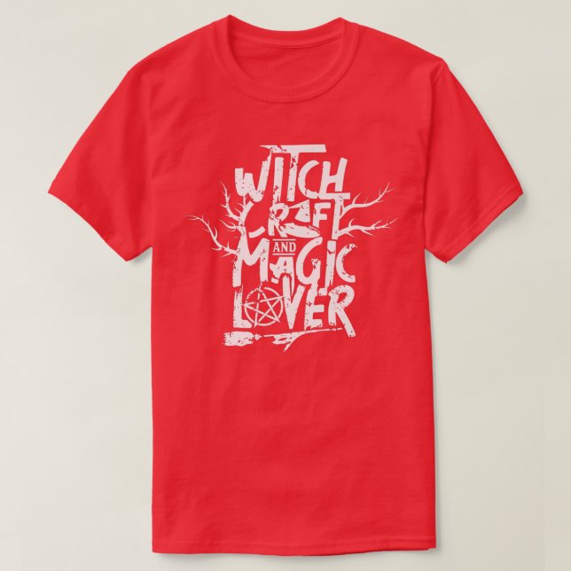 Witchcraft och Magic Älskare Witcher Witches B. T Shirt (Design framsida)