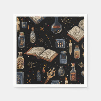 Witchcraft Potion Pattern – Halloween Magic Pappersservett