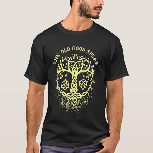 Witchcraft Wiccan Pagan Tree Of Life 6 T Shirt (Framsida)