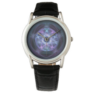 Witchcraftblått avfyrar Pentagram Armbandsur