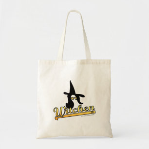 Witchen Halloween Witch Tecknad Season Slogan Tygkasse