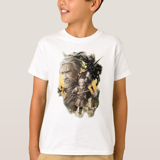 Witcher, ciri, yennefer, vild-jakt t shirt (Framsida)