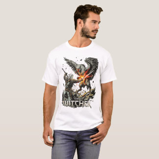 Witcher Monster Hunter - Fantasy Warrior T-Shi T Shirt