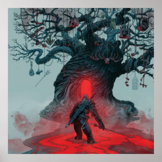 Witcher-spelgrafiken Poster