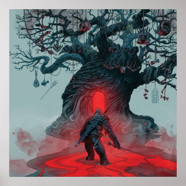 Witcher-spelgrafiken Poster (Framsidan)