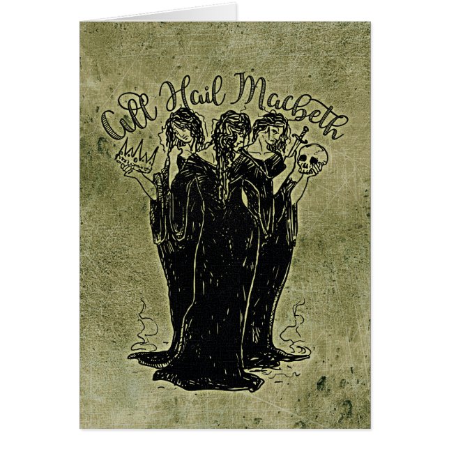 Witches All Hail Elizabeth Hälsningskort (Framsidan)