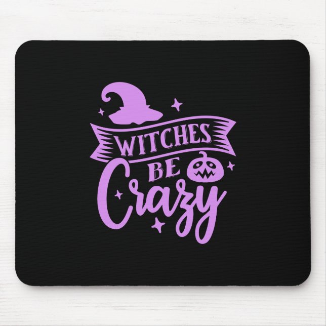 Witches Be Crazy Black and Lila Musmatta (Framsidan)