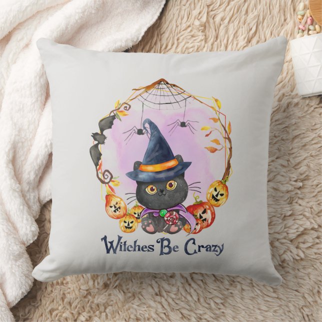 Witches Be Crazy Kudde (Filt)