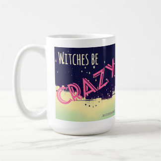 Witches Be Crazy (rosa) mugg