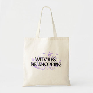 Witches Be Shopping - Lavender Tygkasse
