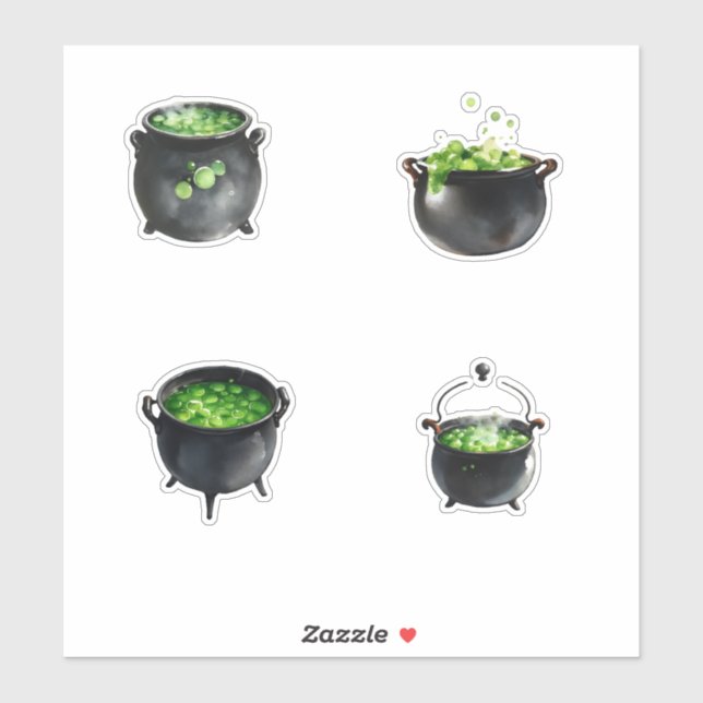 Witches Black Cauldron Klistermärken (Ark)