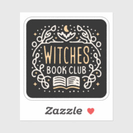 Witches bok klubb klistermärken