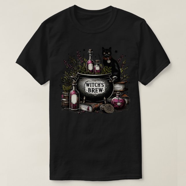 Witches Brew 2 T Shirt (Design framsida)