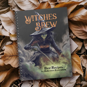Witches Brew Best Recipes för Halloween Anteckningsbok