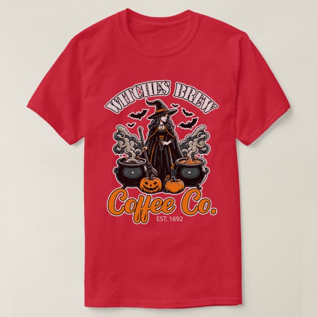 Witches Brew Coffee Co 2 T Shirt (Design framsida)