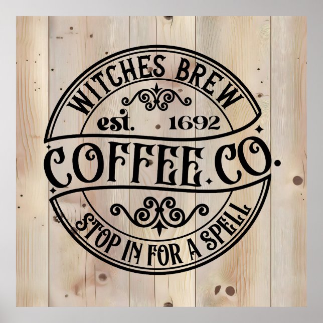 Witches Brew Coffee Co Poster (Framsidan)