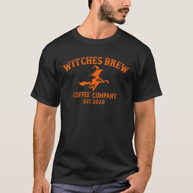 Witches Brew Coffee Company Halloween 2020 T Shirt (Framsida)