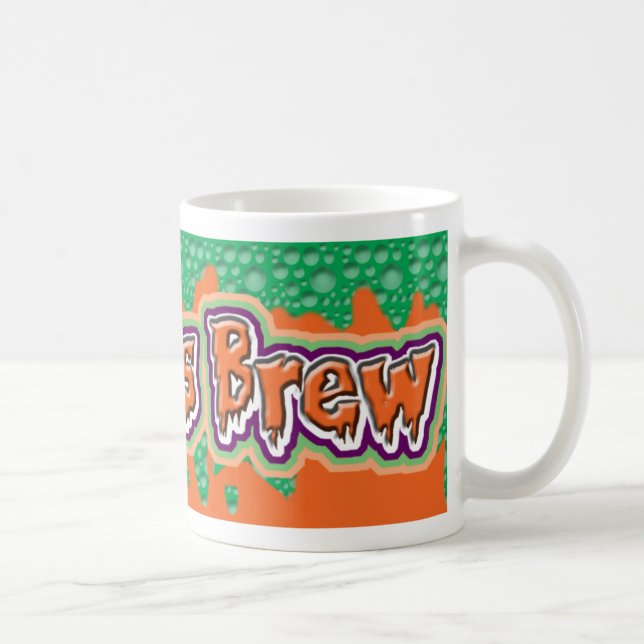Witches Brew Coola Lettering Halloween Mugg (Höger)
